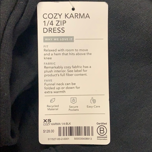ATHLETA Cozy Karma 1/4 Zip Dress - Picture 4 of 4